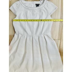 SOHO Apparel LTD. Darling Dress White Black Trim Short Sleeve Back Zipper Sz 8